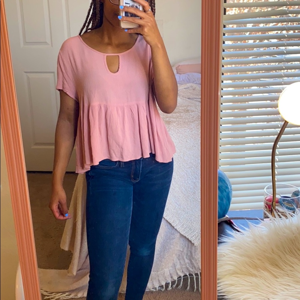Lizard thicket blush pink c’isa top